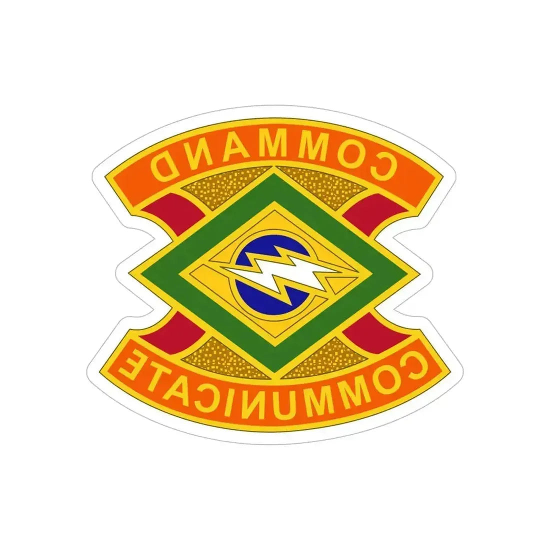 359 Signal Brigade 2 (U.S. Army) REVERSE PRINT Transparent Die-Cut STICKER 6 Inch Die-Cut Transparent - The Sticker Space