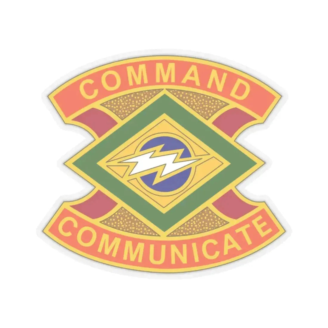 359 Signal Brigade 2 (U.S. Army) STICKER Vinyl Kiss-Cut Decal 2 Inch Transparent - The Sticker Space