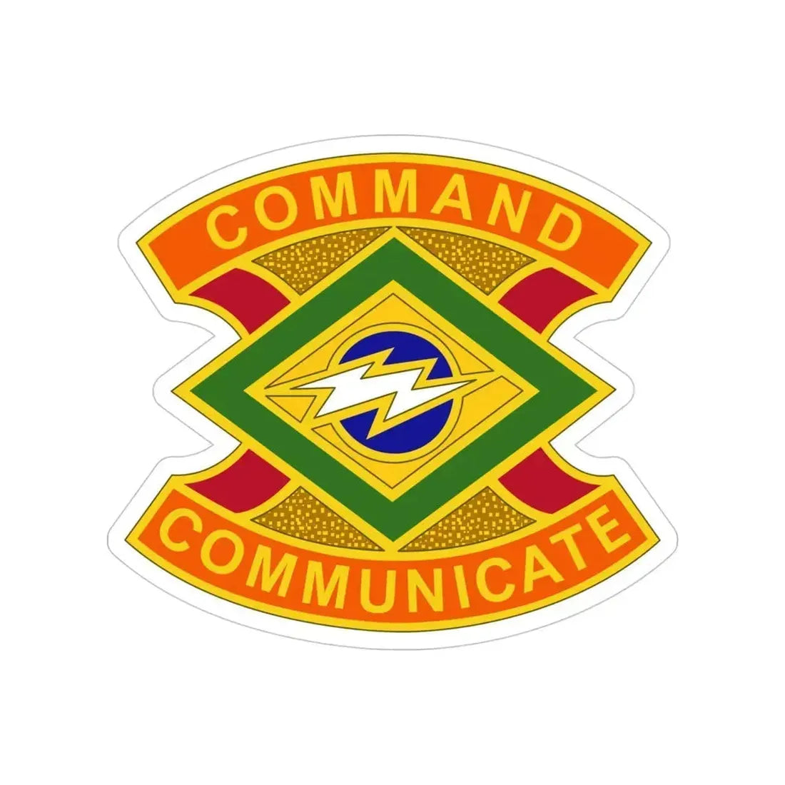 359 Signal Brigade 2 (U.S. Army) Transparent STICKER Die-Cut Vinyl Decal 4 Inch - The Sticker Space