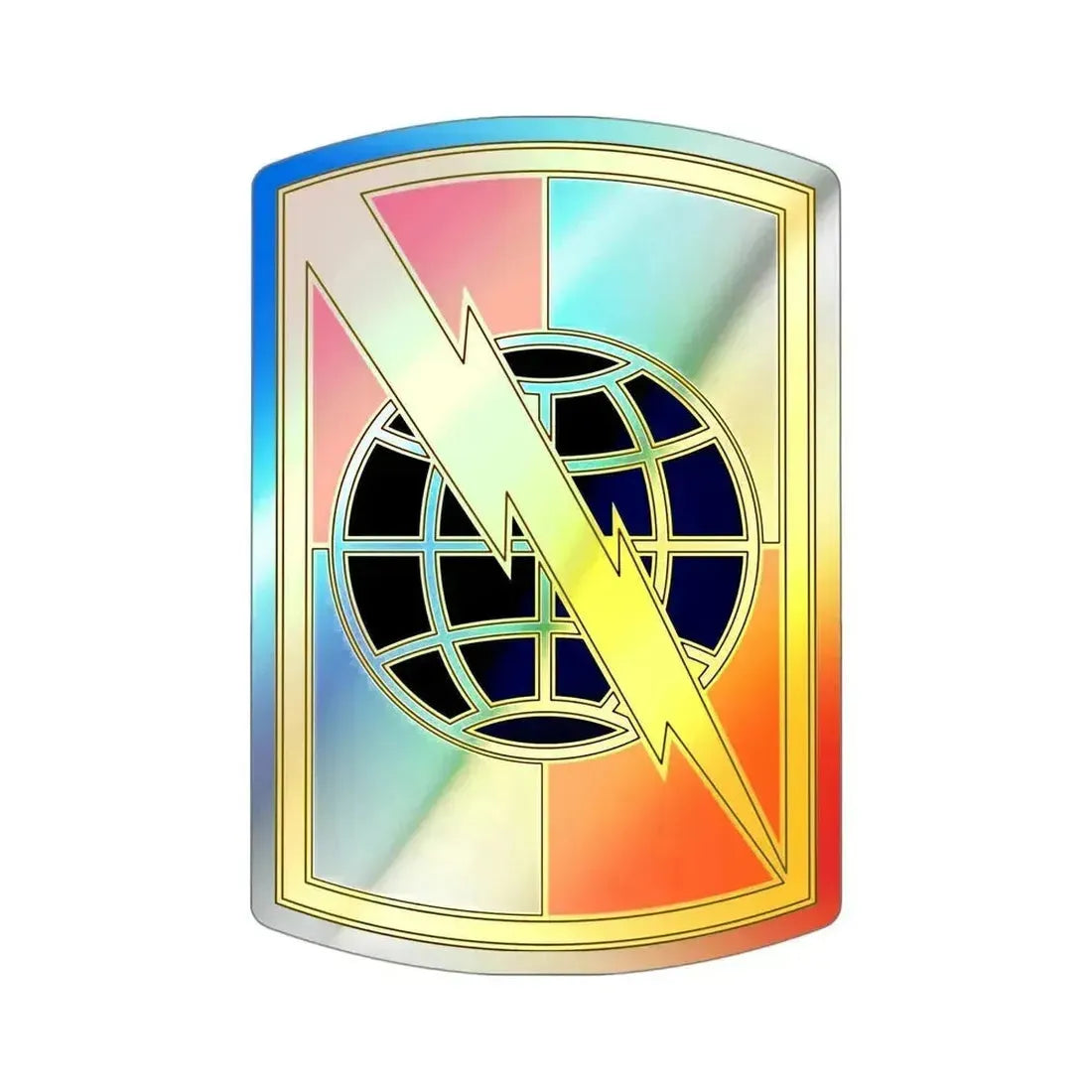 359 Signal Brigade 3 (U.S. Army) Holographic STICKER Die-Cut Vinyl Decal 4 Inch Holographic - The Sticker Space