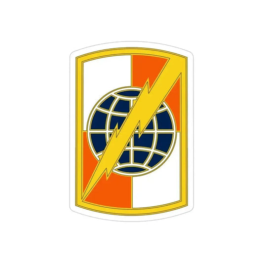 359 Signal Brigade 3 (U.S. Army) REVERSE PRINT Transparent Die-Cut STICKER 3 Inch Die-Cut Transparent - The Sticker Space