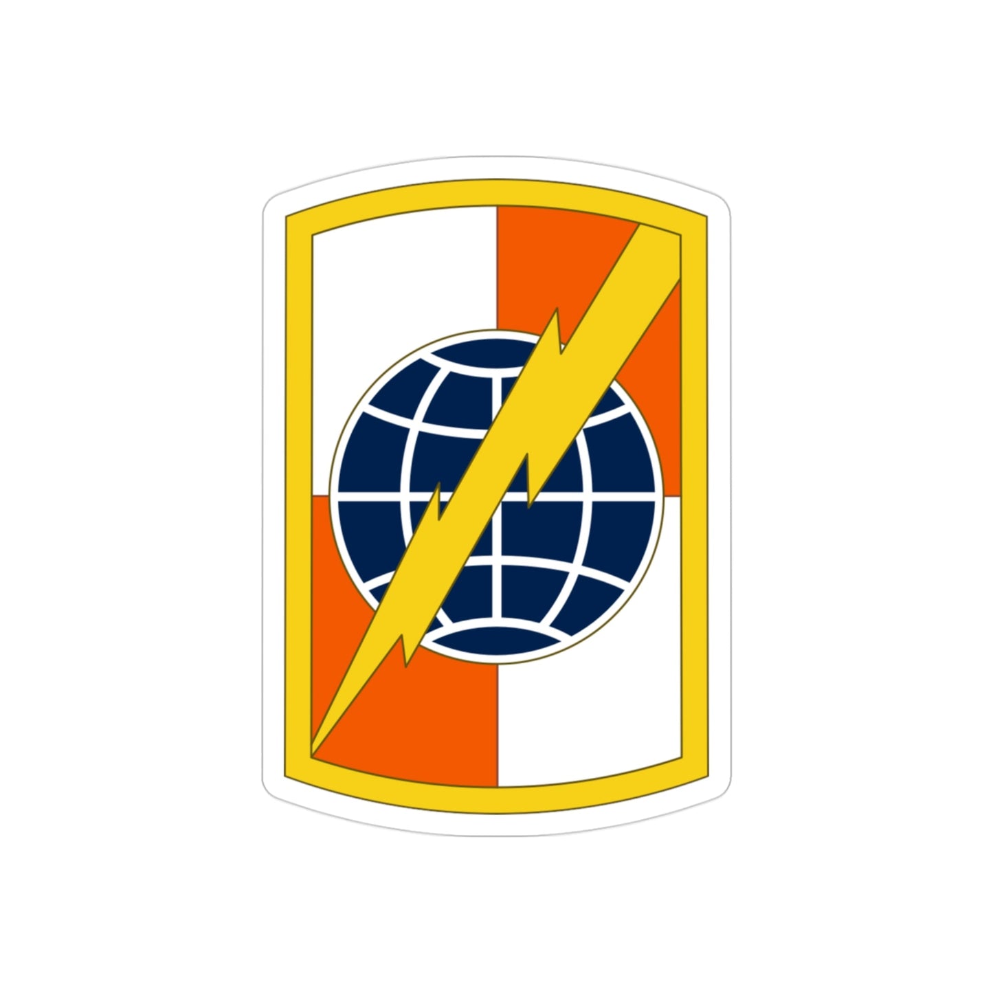 359 Signal Brigade (U.S. Army) REVERSE PRINT Transparent STICKER-3" × 3"-The Sticker Space