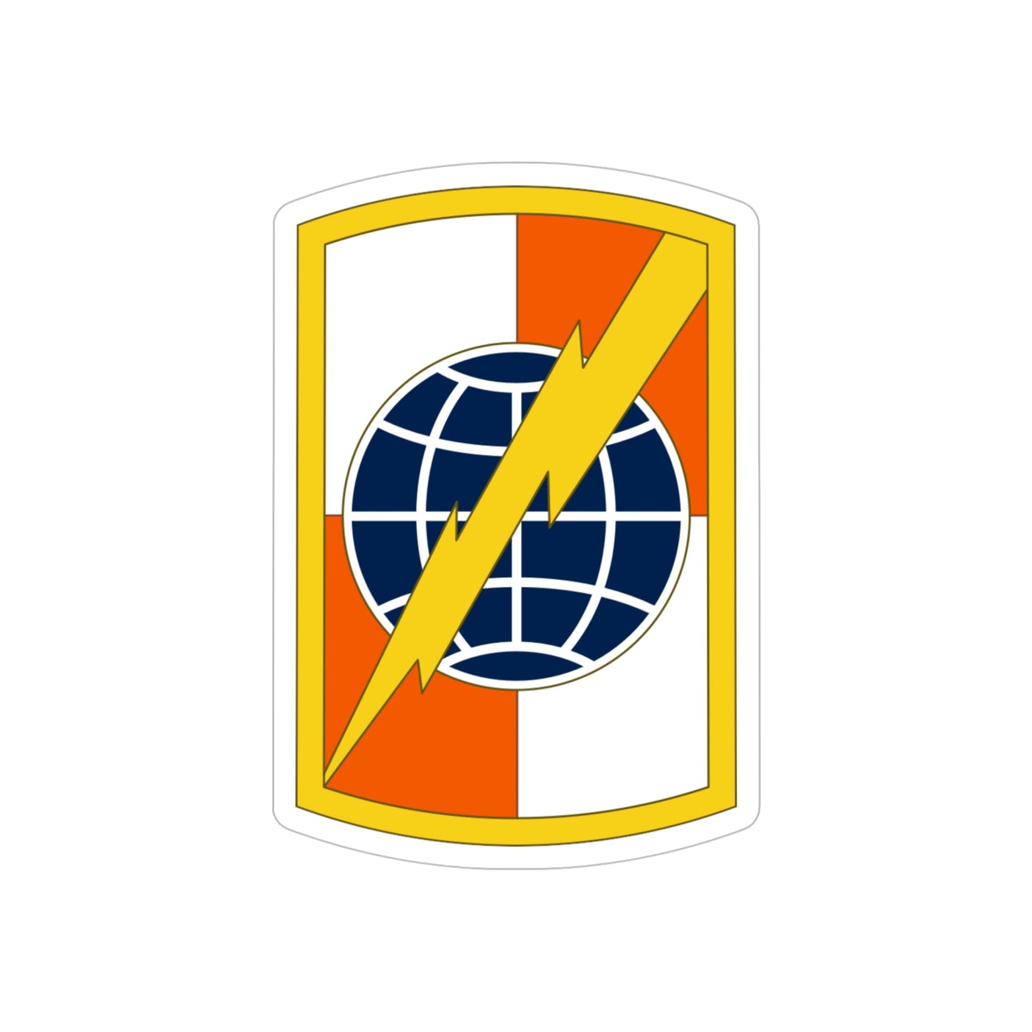 359 Signal Brigade (U.S. Army) REVERSE PRINT Transparent STICKER-5" × 5"-The Sticker Space