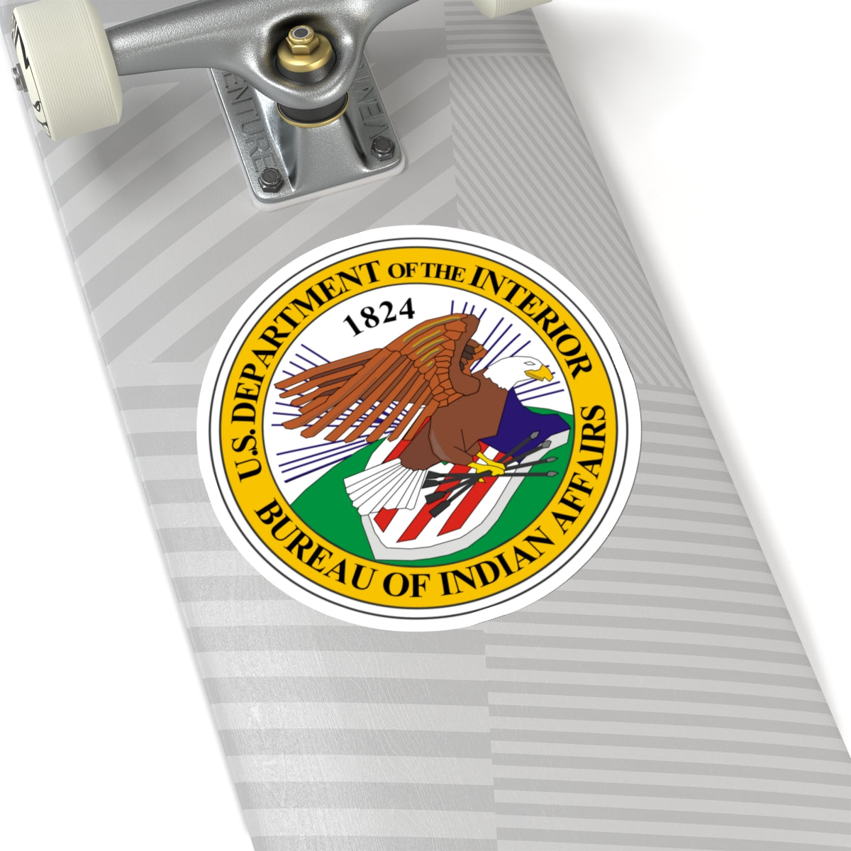 Seal of the United States Bureau of Indian Affairs - STICKER Vinyl Kiss-Cut Decal