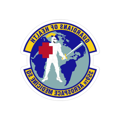 359th Aerospace Medicine Squadron (U.S. Air Force) REVERSE PRINT Transparent STICKER-2" × 2"-The Sticker Space