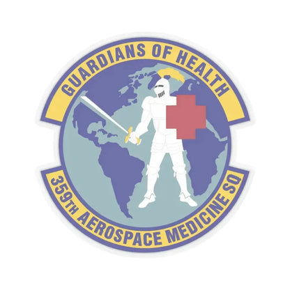 359th Aerospace Medicine Squadron (U.S. Air Force) STICKER Vinyl Kiss-Cut Decal 3 Inch Transparent - The Sticker Space