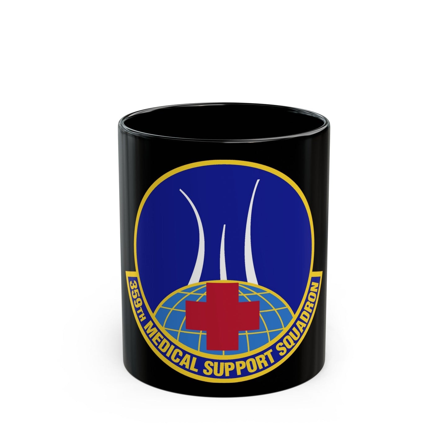 359th Medical Support Squadron (U.S. Air Force) Black Coffee Mug-11oz-The Sticker Space