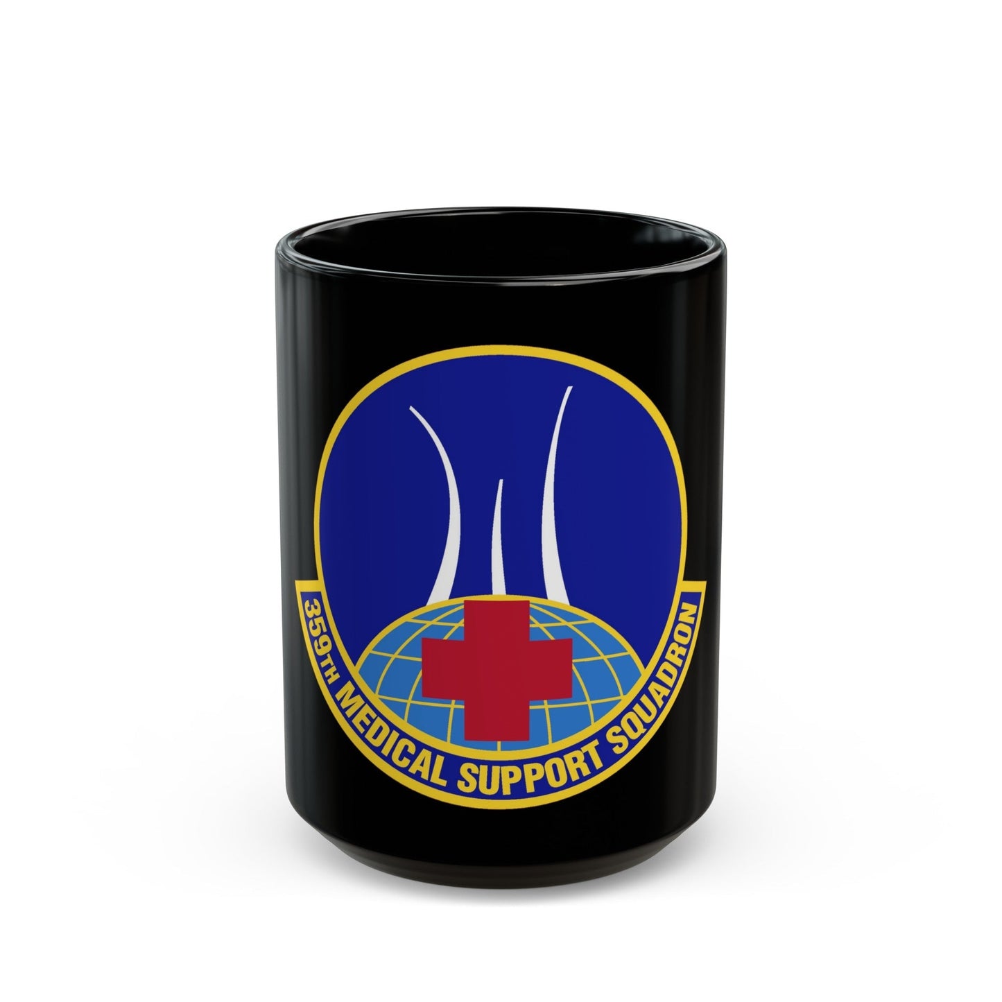 359th Medical Support Squadron (U.S. Air Force) Black Coffee Mug-15oz-The Sticker Space