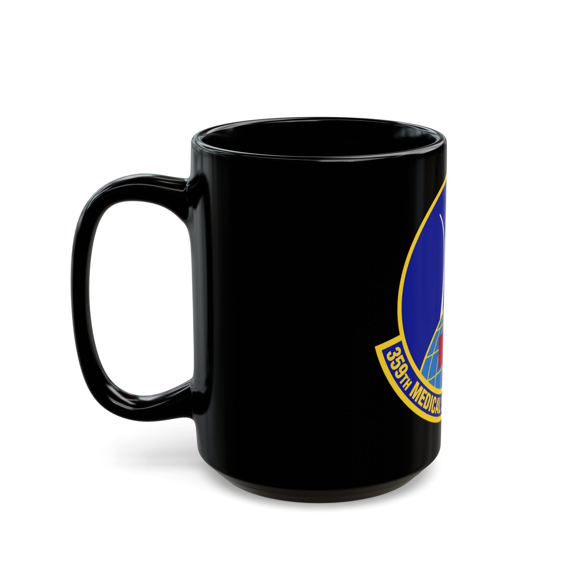 359th Medical Support Squadron (U.S. Air Force) Black Coffee Mug-The Sticker Space