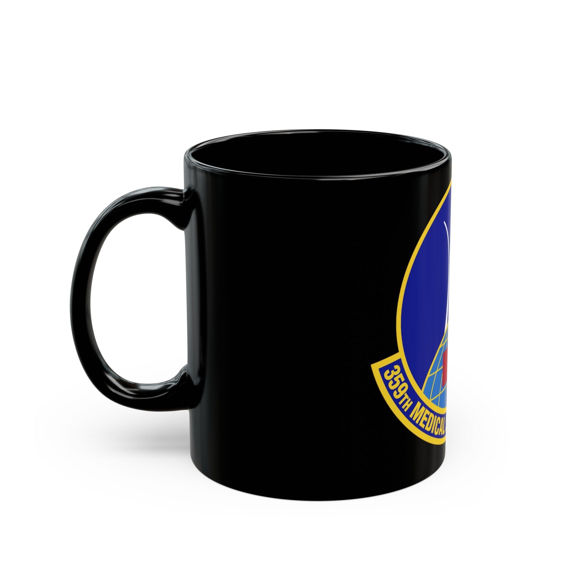 359th Medical Support Squadron (U.S. Air Force) Black Coffee Mug-The Sticker Space