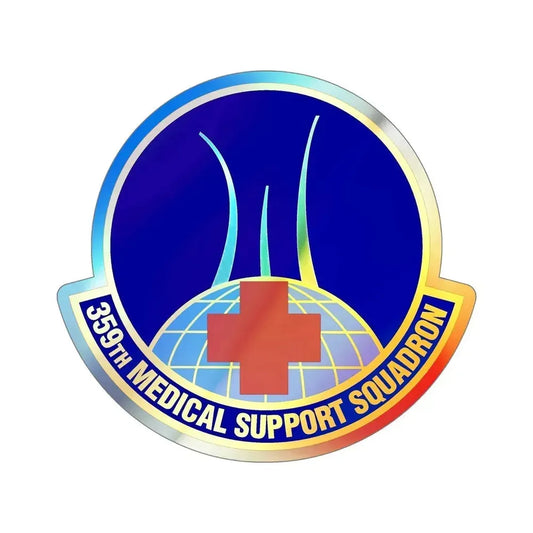 359th Medical Support Squadron (U.S. Air Force) Holographic STICKER Die-Cut Vinyl Decal 6 Inch Holographic - The Sticker Space