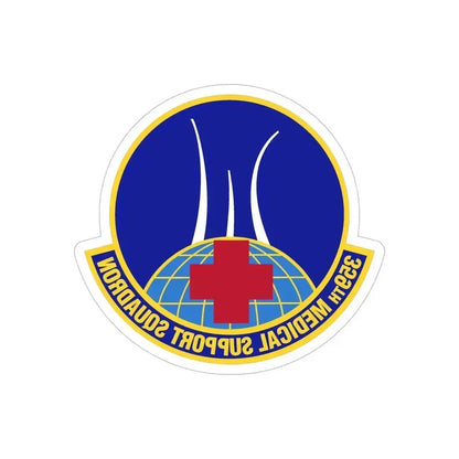 359th Medical Support Squadron (U.S. Air Force) REVERSE PRINT Transparent Die-Cut STICKER 5 Inch Die-Cut Transparent - The Sticker Space