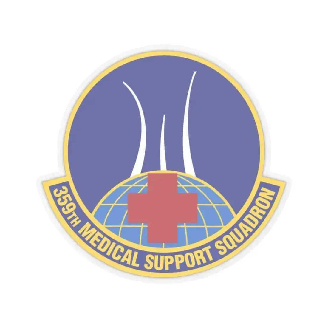 359th Medical Support Squadron (U.S. Air Force) STICKER Vinyl Kiss-Cut Decal 2 Inch Transparent - The Sticker Space