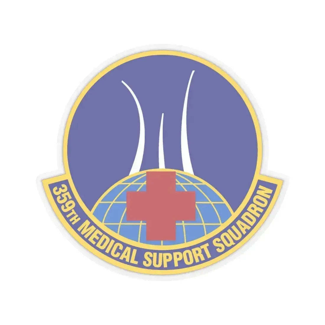 359th Medical Support Squadron (U.S. Air Force) STICKER Vinyl Kiss-Cut Decal 4 Inch Transparent - The Sticker Space