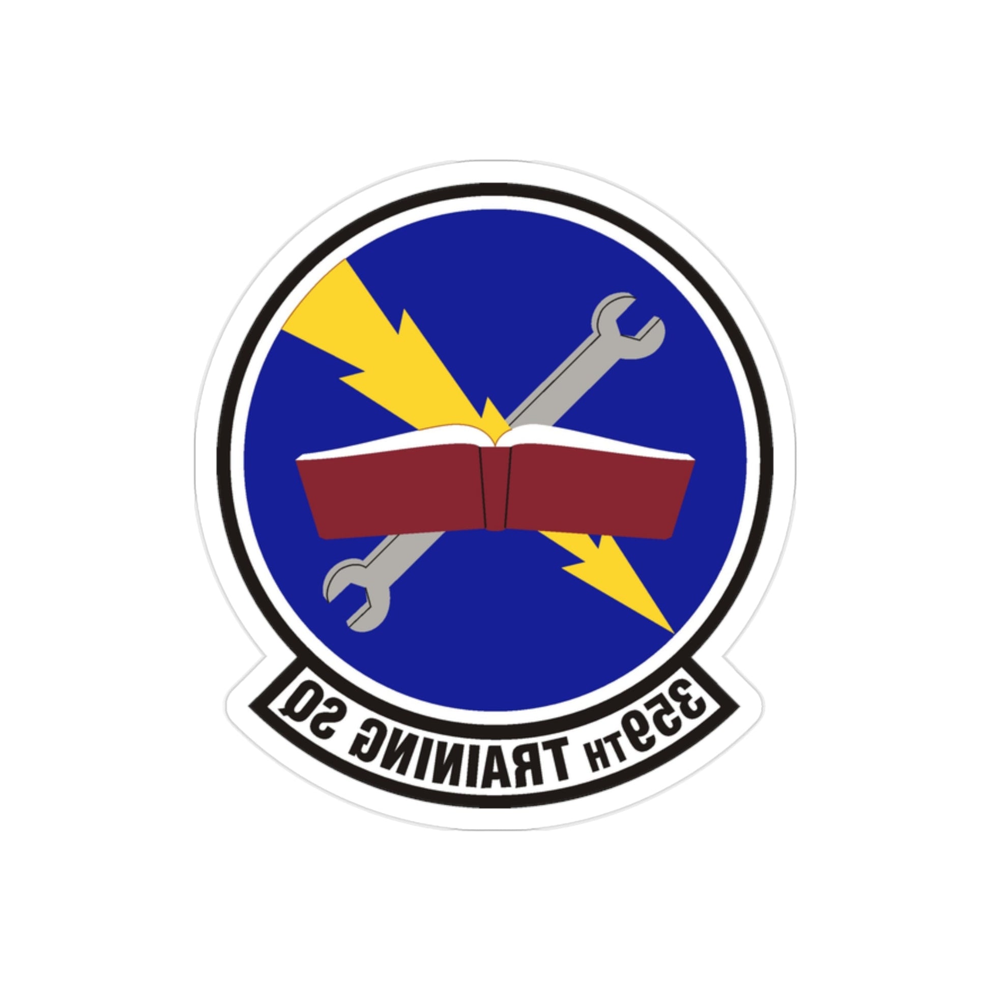 359th Training Squadron (U.S. Air Force) REVERSE PRINT Transparent STICKER-2" × 2"-The Sticker Space