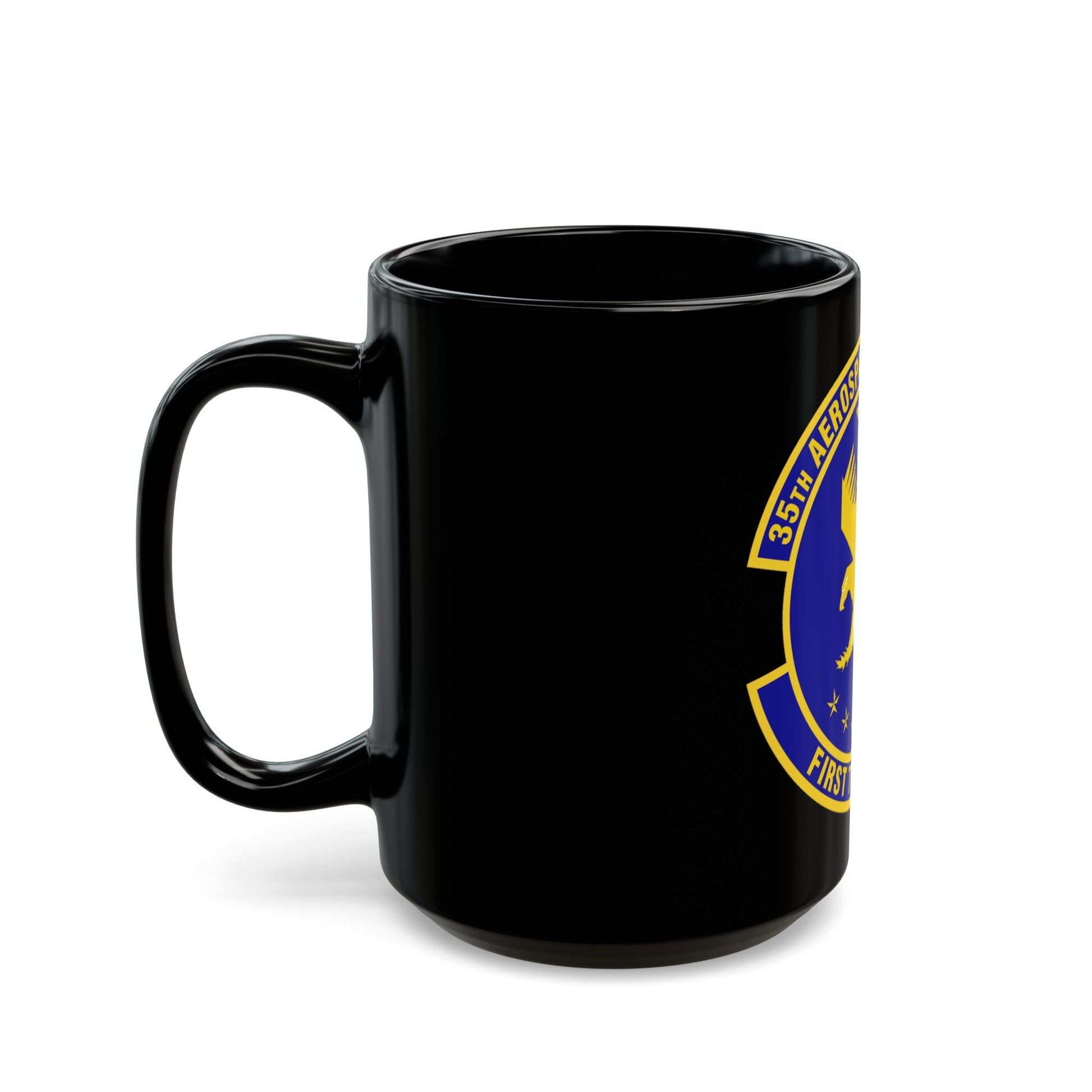 35th Aerospace Medicine Squadron (U.S. Air Force) Black Coffee Mug-The Sticker Space