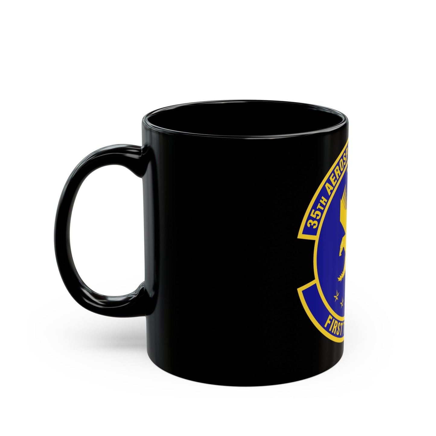 35th Aerospace Medicine Squadron (U.S. Air Force) Black Coffee Mug-The Sticker Space