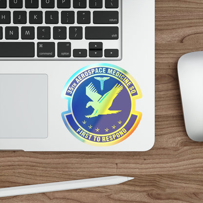 35th Aerospace Medicine Squadron (U.S. Air Force) Holographic STICKER Die-Cut Vinyl Decal-The Sticker Space