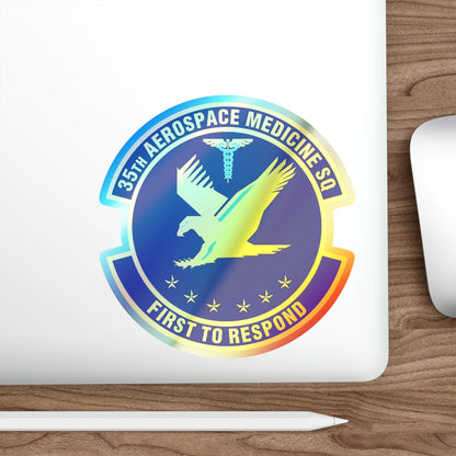 35th Aerospace Medicine Squadron (U.S. Air Force) Holographic STICKER Die-Cut Vinyl Decal-The Sticker Space