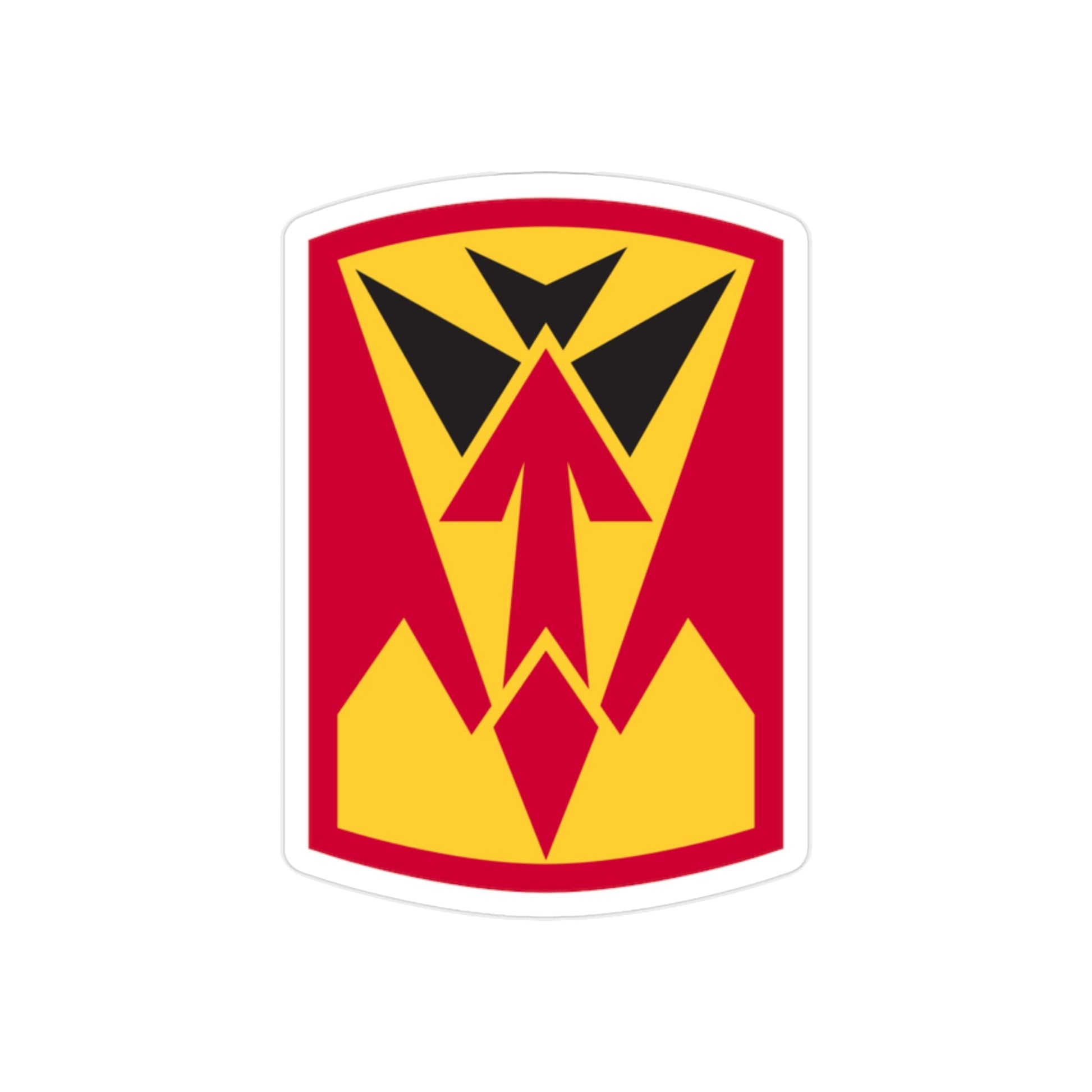 35th Air Defense Artillery Brigade (U.S. Army) REVERSE PRINT Transparent STICKER-2" × 2"-The Sticker Space