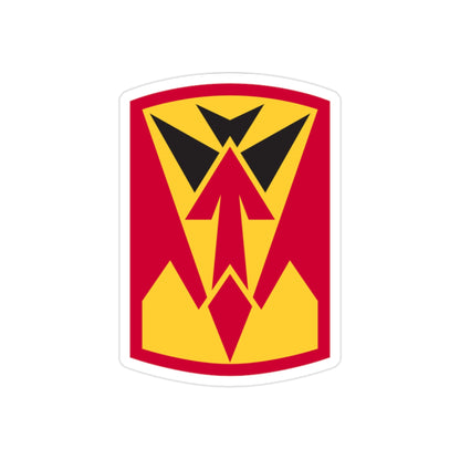 35th Air Defense Artillery Brigade (U.S. Army) REVERSE PRINT Transparent STICKER-2" × 2"-The Sticker Space