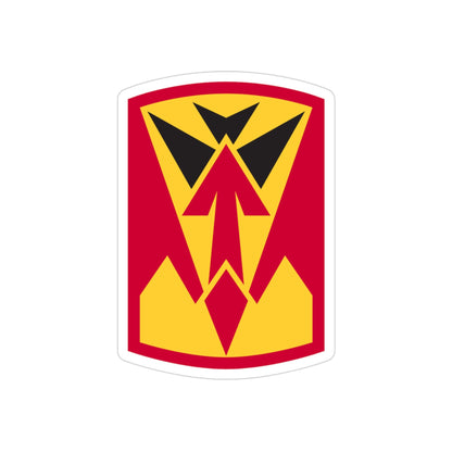 35th Air Defense Artillery Brigade (U.S. Army) REVERSE PRINT Transparent STICKER-3" × 3"-The Sticker Space