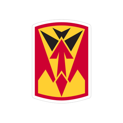 35th Air Defense Artillery Brigade (U.S. Army) REVERSE PRINT Transparent STICKER-4" × 4"-The Sticker Space