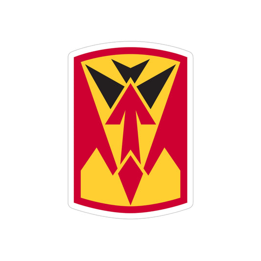 35th Air Defense Artillery Brigade (U.S. Army) REVERSE PRINT Transparent STICKER-6" × 6"-The Sticker Space