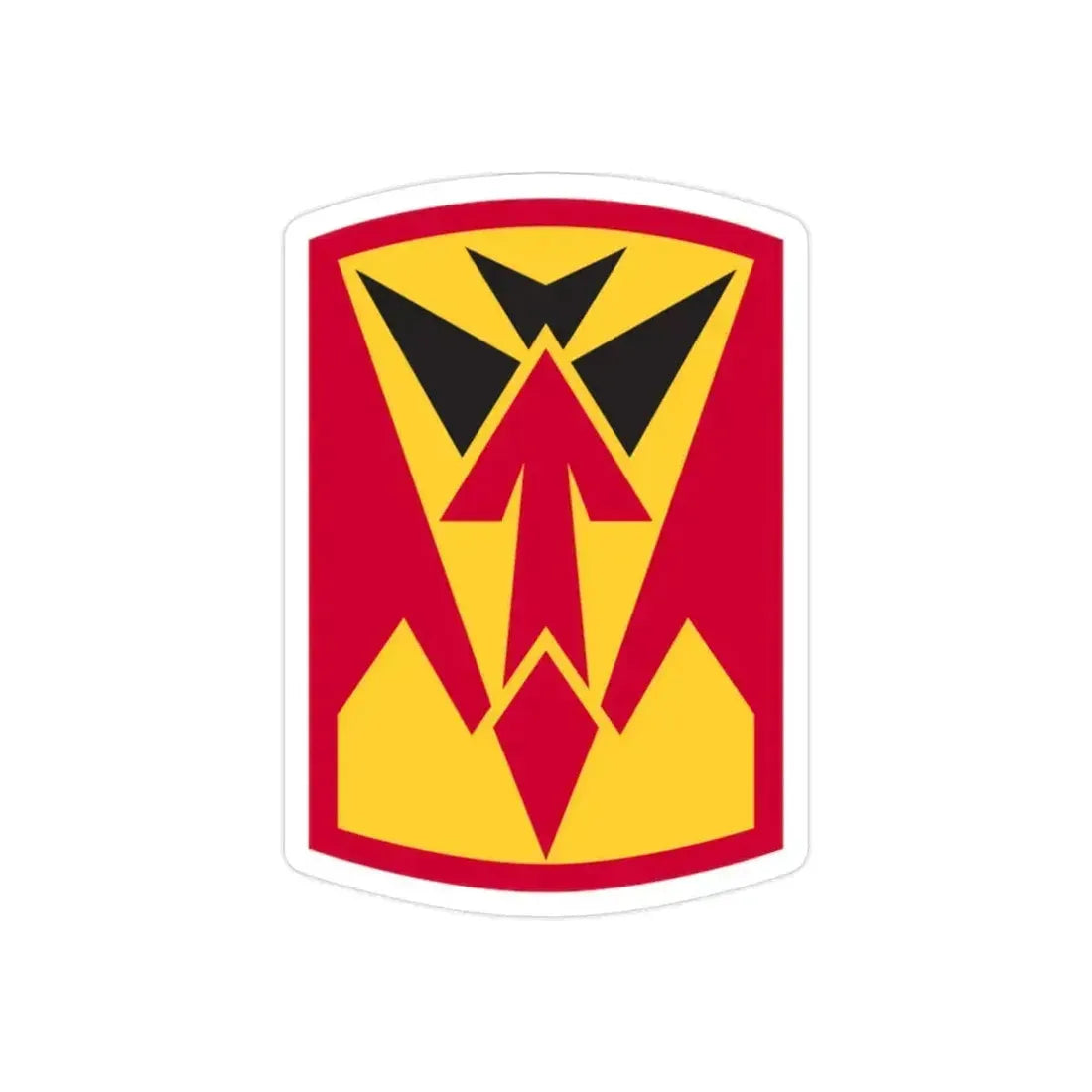 35th Air Defense Artillery Brigade (U.S. Army) REVERSE PRINT Transparent Die-Cut STICKER 2 Inch Die-Cut Transparent - The Sticker Space