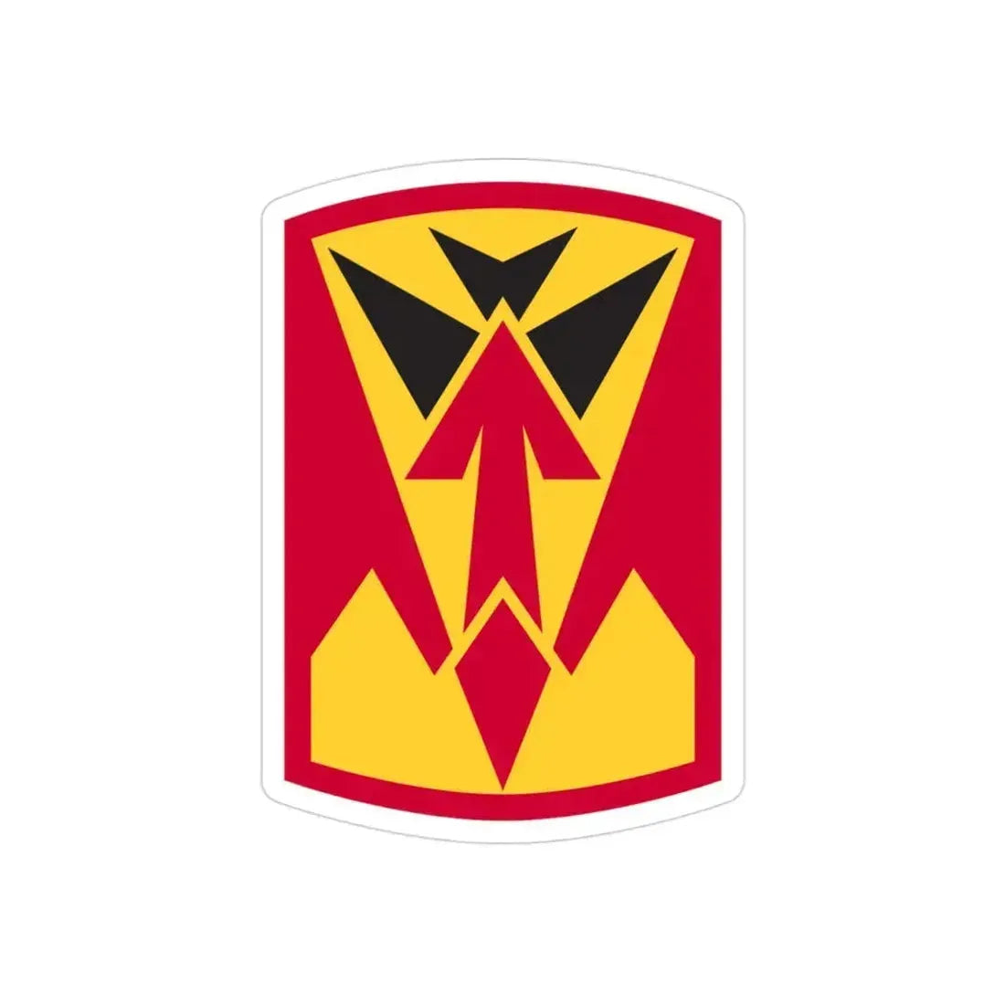35th Air Defense Artillery Brigade (U.S. Army) REVERSE PRINT Transparent Die-Cut STICKER 3 Inch Die-Cut Transparent - The Sticker Space