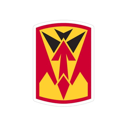 35th Air Defense Artillery Brigade (U.S. Army) REVERSE PRINT Transparent Die-Cut STICKER 3 Inch Die-Cut Transparent - The Sticker Space