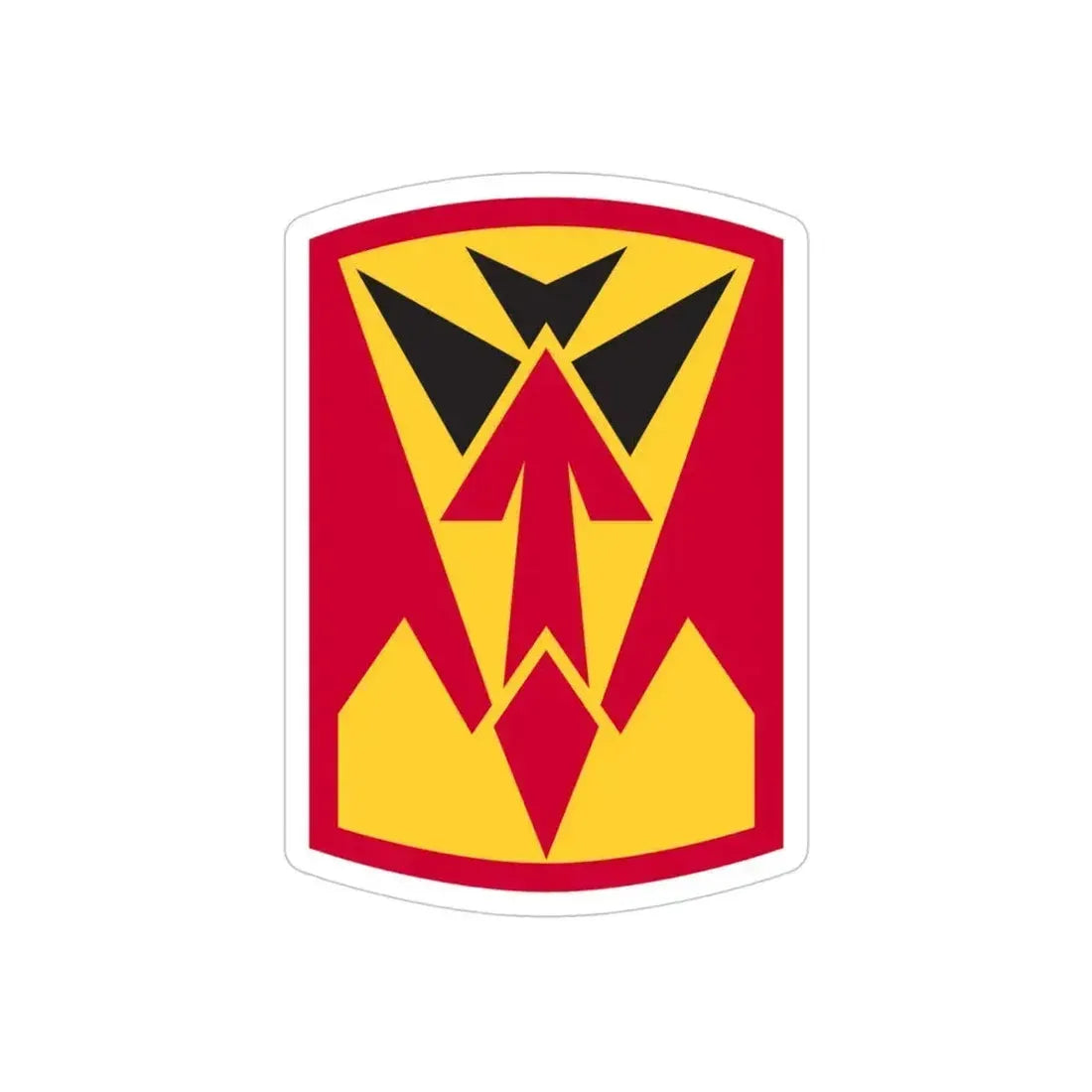 35th Air Defense Artillery Brigade (U.S. Army) REVERSE PRINT Transparent Die-Cut STICKER 4 Inch Die-Cut Transparent - The Sticker Space