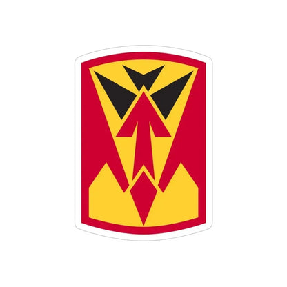35th Air Defense Artillery Brigade (U.S. Army) REVERSE PRINT Transparent Die-Cut STICKER 4 Inch Die-Cut Transparent - The Sticker Space
