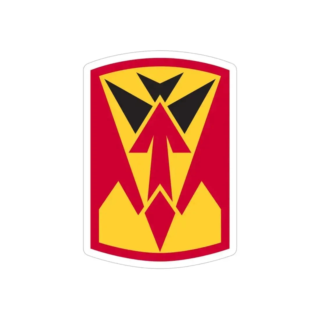 35th Air Defense Artillery Brigade (U.S. Army) REVERSE PRINT Transparent Die-Cut STICKER 5 Inch Die-Cut Transparent - The Sticker Space