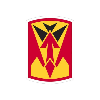 35th Air Defense Artillery Brigade (U.S. Army) REVERSE PRINT Transparent Die-Cut STICKER 5 Inch Die-Cut Transparent - The Sticker Space