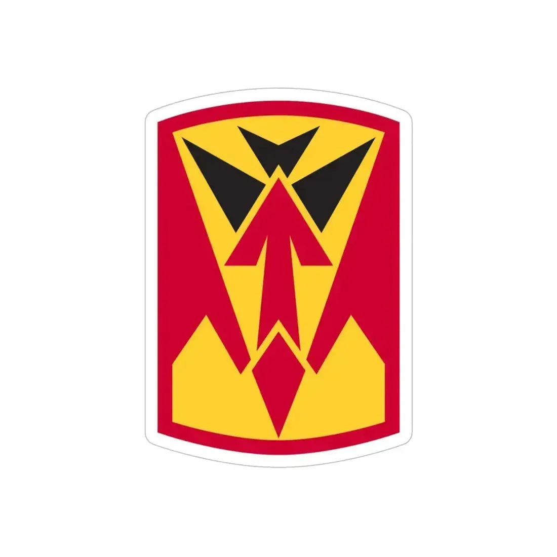 35th Air Defense Artillery Brigade (U.S. Army) REVERSE PRINT Transparent Die-Cut STICKER 6 Inch Die-Cut Transparent - The Sticker Space