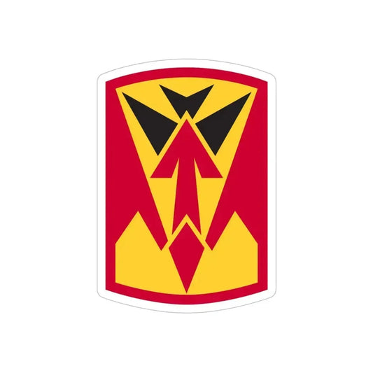 35th Air Defense Artillery Brigade (U.S. Army) REVERSE PRINT Transparent Die-Cut STICKER 6 Inch Die-Cut Transparent - The Sticker Space