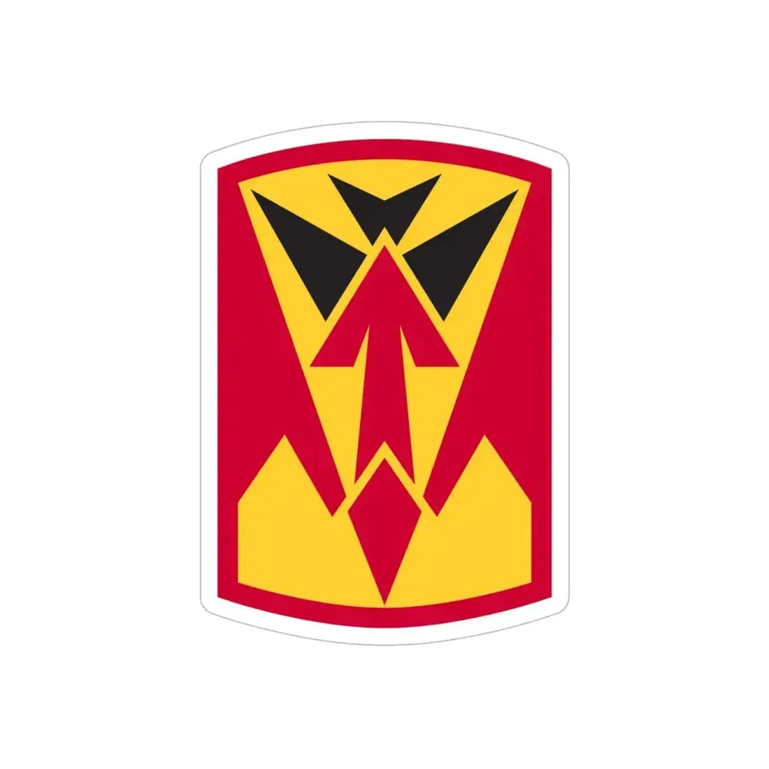 35th Air Defense Artillery Brigade (U.S. Army) REVERSE PRINT Transparent Die-Cut STICKER - The Sticker Space