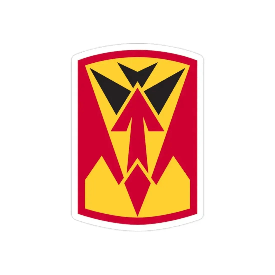 35th Air Defense Artillery Brigade (U.S. Army) REVERSE PRINT Transparent Die-Cut STICKER - The Sticker Space