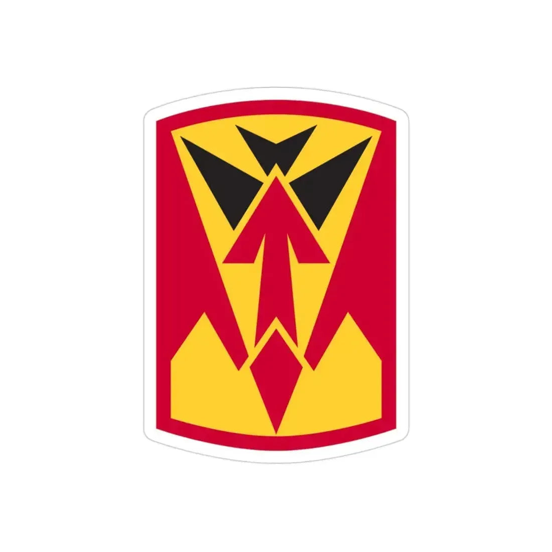 35th Air Defense Artillery Brigade (U.S. Army) REVERSE PRINT Transparent Die-Cut STICKER - The Sticker Space