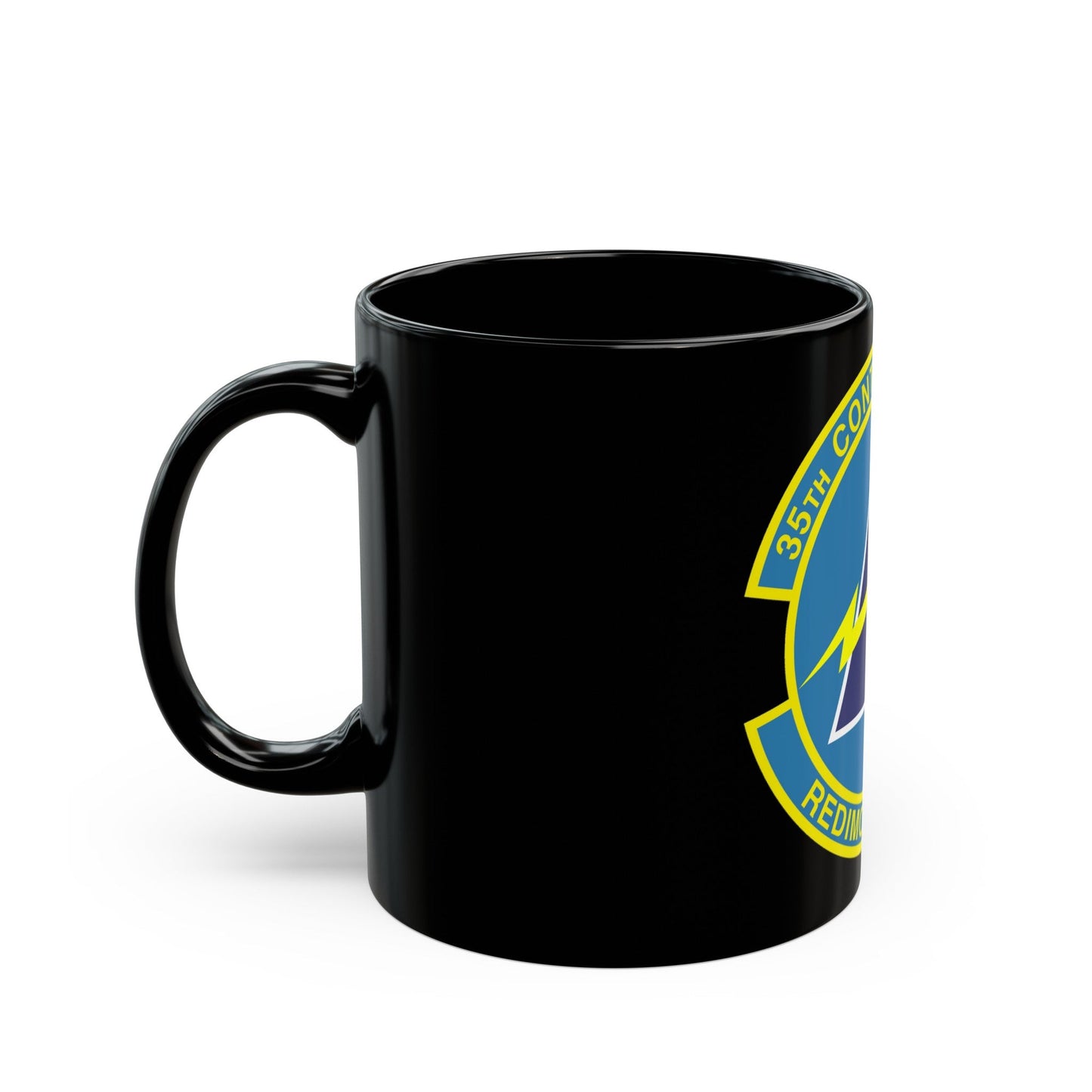 35th Contracting Squadron (U.S. Air Force) Black Coffee Mug-The Sticker Space