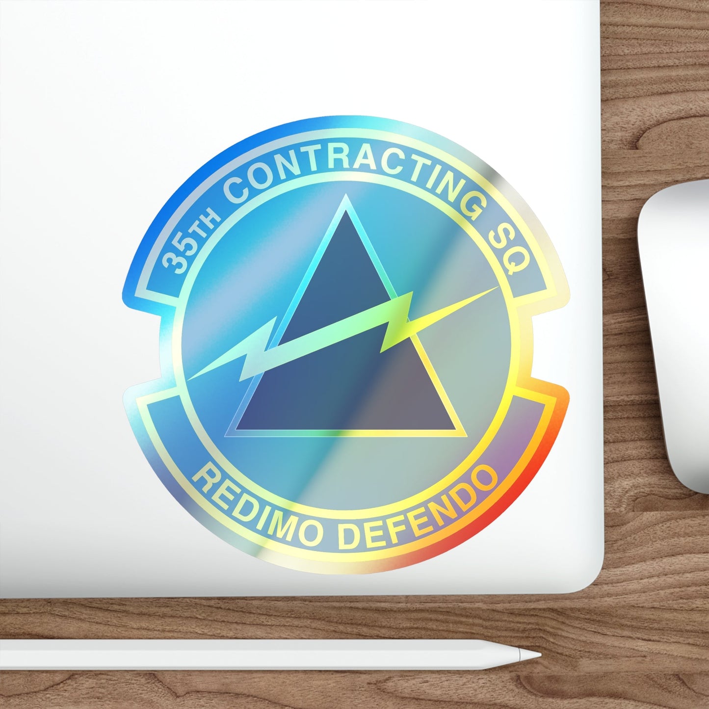 35th Contracting Squadron (U.S. Air Force) Holographic STICKER Die-Cut Vinyl Decal-The Sticker Space