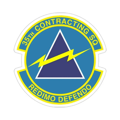 35th Contracting Squadron (U.S. Air Force) STICKER Vinyl Die-Cut Decal 2 Inch - The Sticker Space
