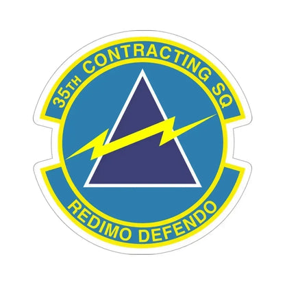 35th Contracting Squadron (U.S. Air Force) STICKER Vinyl Die-Cut Decal 3 Inch - The Sticker Space