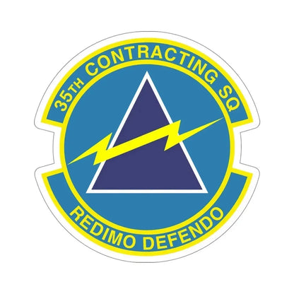 35th Contracting Squadron (U.S. Air Force) STICKER Vinyl Die-Cut Decal 5 Inch - The Sticker Space