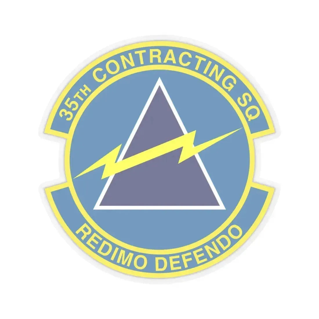 35th Contracting Squadron (U.S. Air Force) STICKER Vinyl Kiss-Cut Decal 6 Inch Transparent - The Sticker Space