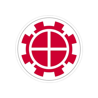 35th Engineer Brigade (U.S. Army) REVERSE PRINT Transparent Die-Cut STICKER 2 Inch Die-Cut Transparent - The Sticker Space