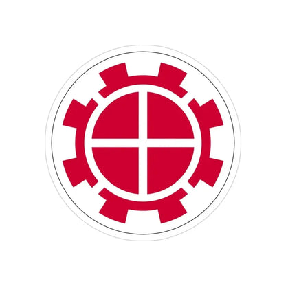 35th Engineer Brigade (U.S. Army) REVERSE PRINT Transparent Die-Cut STICKER 3 Inch Die-Cut Transparent - The Sticker Space