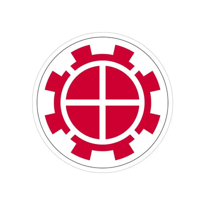 35th Engineer Brigade (U.S. Army) REVERSE PRINT Transparent Die-Cut STICKER 5 Inch Die-Cut Transparent - The Sticker Space