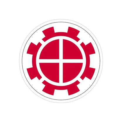 35th Engineer Brigade (U.S. Army) REVERSE PRINT Transparent Die-Cut STICKER 6 Inch Die-Cut Transparent - The Sticker Space